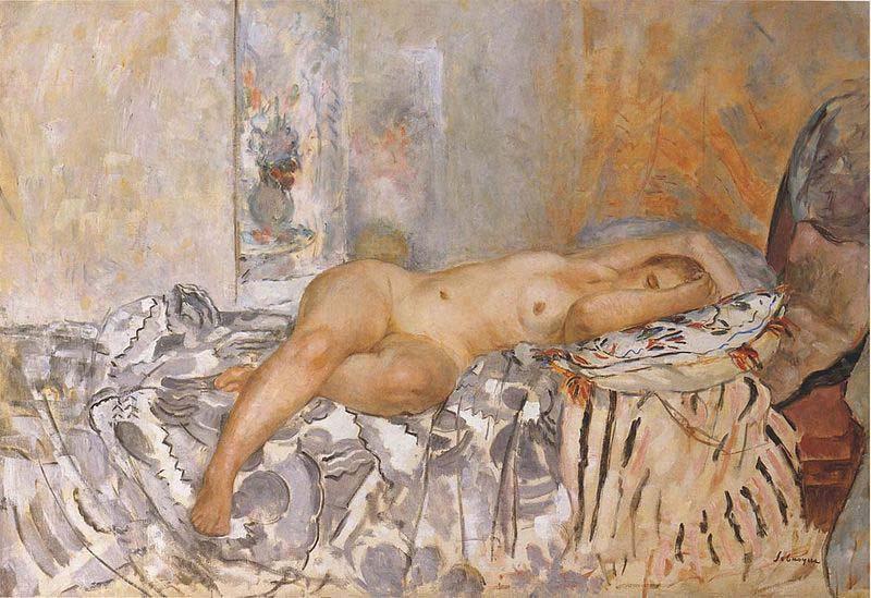 Henri Lebasque Prints Nude on Spanish Blanket oil painting image